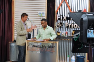  Payne films “Fix it Up Friday” as a live segment on WISH-TV’s “Indy Style,” a local lifestyle show.