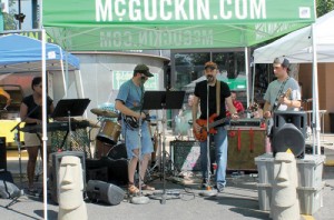 McGuckin Hardware hosts a tailgate party in its parking lot to interact with customers and feature the store’s products.