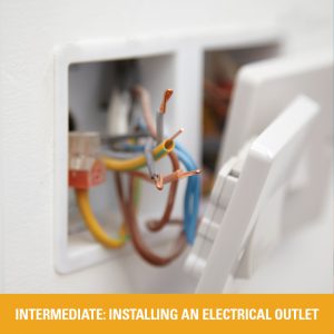 installing an electrical outlet