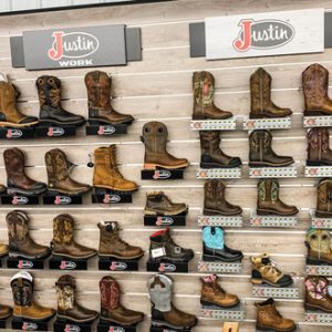 wall of boots