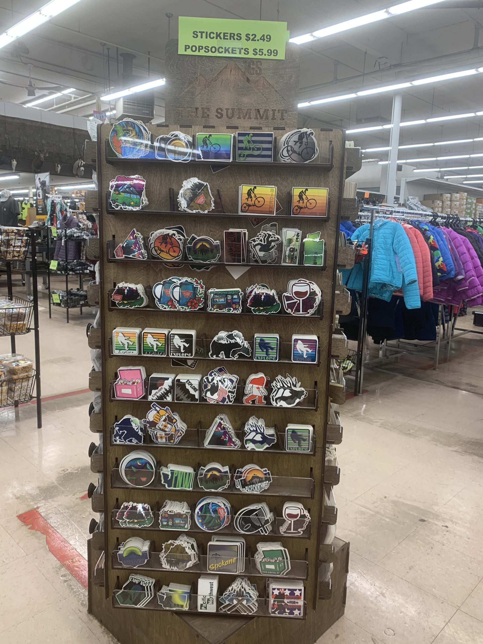 general store sticker display Hardware Retailing