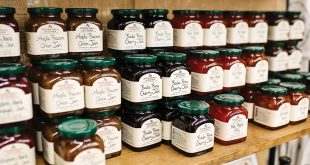 jars of jam on a niche product display