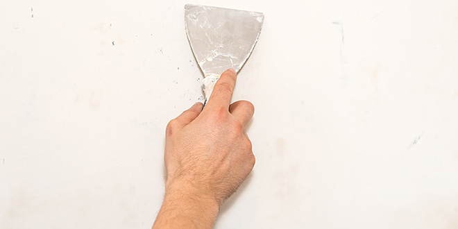 putty knife spackling